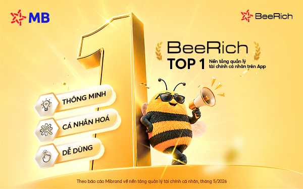 MB BeeRich ghi nhận hiện diện nổi bật trong tâm trí người dùng về quản lý tài chính cá nhân qua app ngân hàng