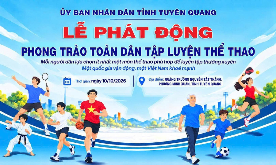 Tuyên Quang phát động phong trào toàn dân tập luyện thể thao.